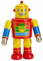 Fototapeta premium Colorful vintage toy robot