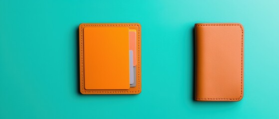 Secure Digital Wallet with IDs and Credentials - with Copy Space,