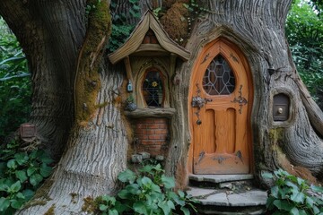 Fairy Tale Tree: Creative Elf Entrance to Bright Fantasy Adventure