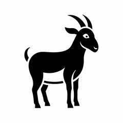 Goat silhouette vector illustration	
