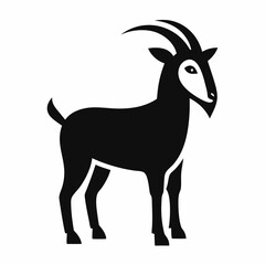 Goat silhouette vector illustration	
