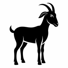 Goat silhouette vector illustration	
