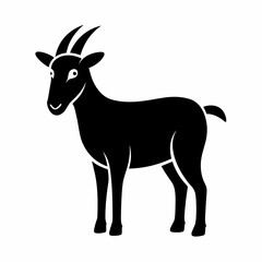 Goat silhouette vector illustration	
