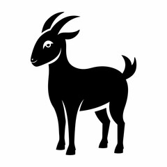 Goat silhouette vector illustration	
