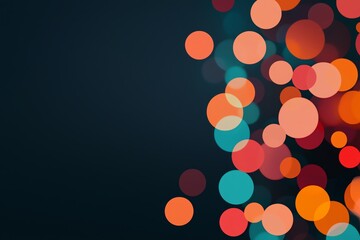 Colorful bokeh lights create a captivating abstract background, perfect for adding vibrant energy to any design project.