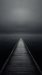 Sea scape waterfront boardwalk outdoors.