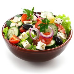 Fresh Greek salad bowl
