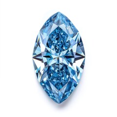 Fototapeta premium Exquisite blue marquise diamond gemstone