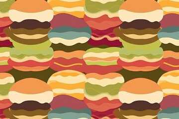 seamless background with mustache