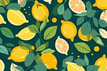 seamless pattern with leaves