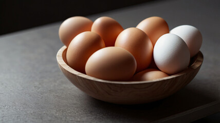 Chicken egg pile on a background, healthy eating concept