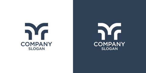 letter m abstract monogram logo vector design