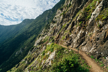Views from Cabo de Larano viewpoint and Vereda do Larano coastal hiking trail. madeira