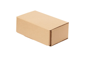 Cardboard box isolated on a transparent background