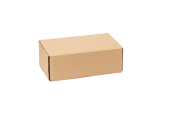 Cardboard box isolated on a transparent background
