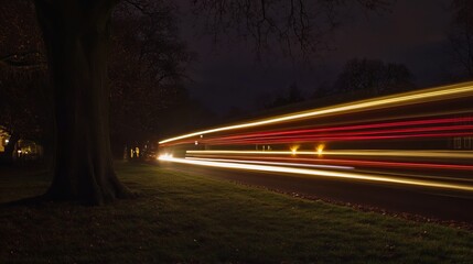 Nighttime Light Trails