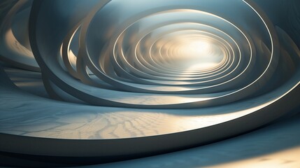 Overlapping circular layers form a rich tapestry that evokes depth and complexity within an abstract realm.