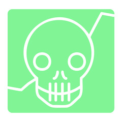 Death Chart Glyph Fill Icon