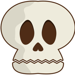 Skull Cartoon Illustration
