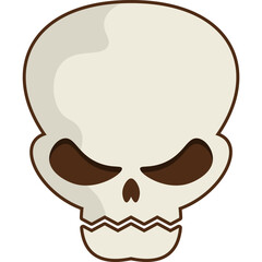 Skull Cartoon Illustration