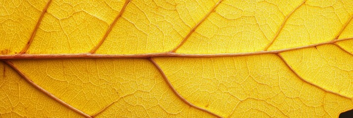 Close-Up of Yellow Leaf Texture