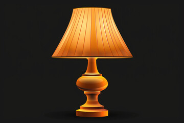 table lamp vector icon on white background