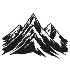 Naklejka premium mountain rocky peak AI generative