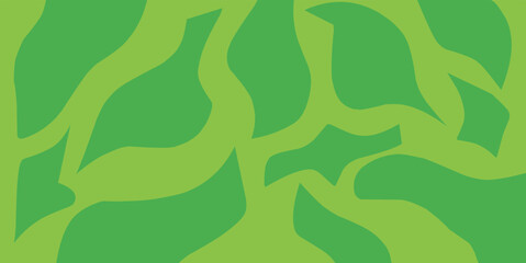 Abstract background design featuring an organic pattern with a combination of bright green and light green. This pattern creates a dynamic and natural feel, perfect for a variety of creative projects.