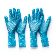 Medical Gloves on White Background