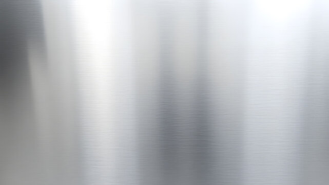 Metal silver texture background or aluminum brushed silver texture with reflection.Abstract background for wallpaper. Generative AI