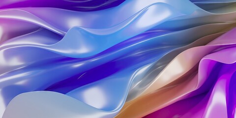 Abstract fluid color waves background. Colorful wavy gradient