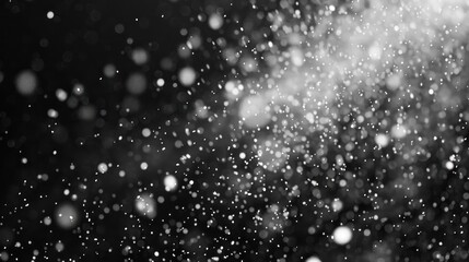 Obraz premium Abstract Black and White Snowfall