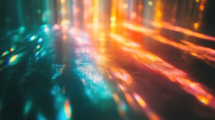 Fototapeta premium Dreamy Abstract Reflections in Colorful Hues and Lights