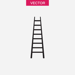 Ladder, stair icon, Vector graphic simple flat linear illustration for web and app on white background..eps