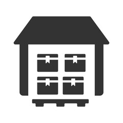 Boxes warehouse icon