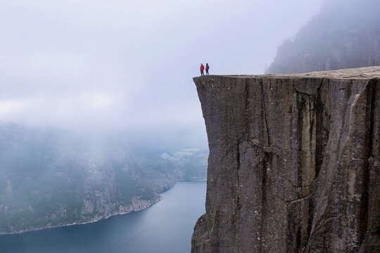 Come and enjoy the breathtaking view from Preikestolen, also known as Pulpit Rock, located in Norway