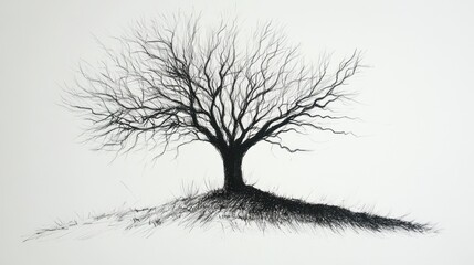 A sketch tree drawing