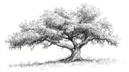 A sketch tree drawing