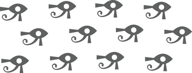 ancient egyptian horus eye pattern background