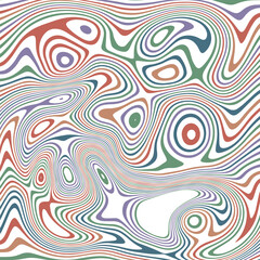 ABSTRACT ILLUSTRATION MARBLED TEXTURE LIQUIFY PSYCHEDELIC PASTEL SOFT COLORFUL DESIGN. OPTICAL ILLUSION BACKGROUND VECTOR DESIGN