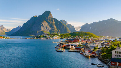 Experience the stunningly breathtaking coastal view of Reine, in the Lofoten Islands, Norway