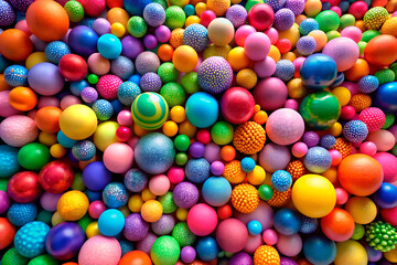 Fototapeta premium different Colorful of Circle Ball , kids zone