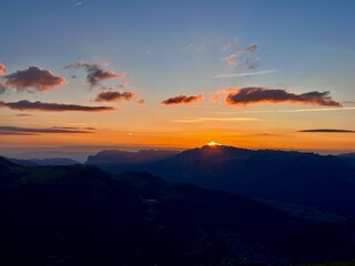 Sunset la Clusaz