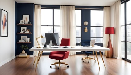 Photo interior modern design room 3d illustration