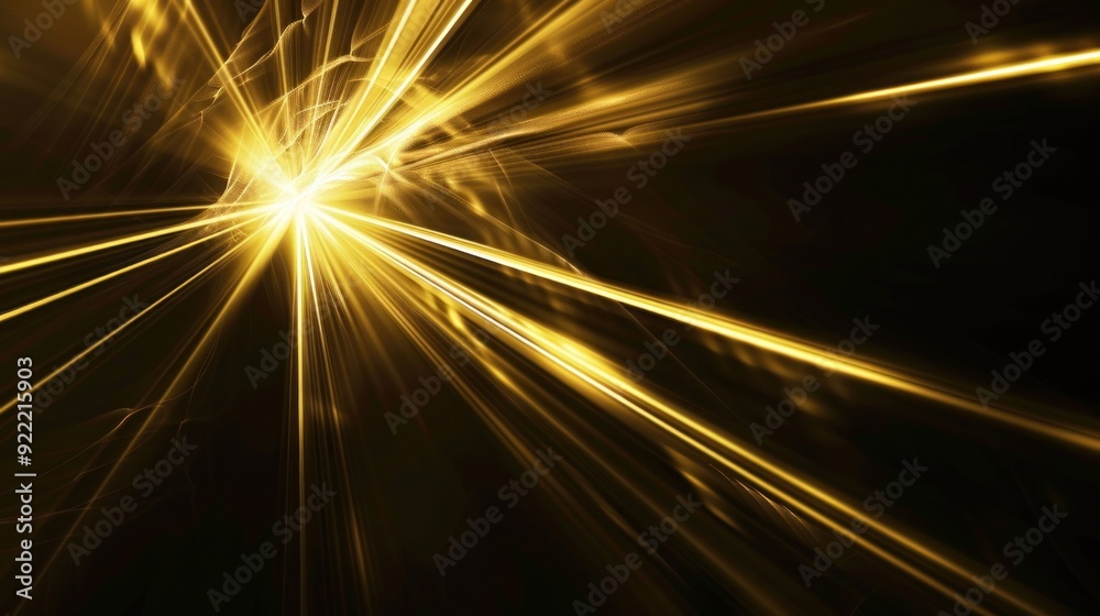 Canvas Prints golden light burst