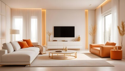 Photo interior modern design room 3d illustration