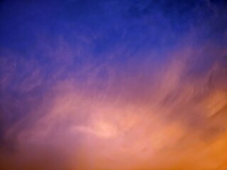 Obraz premium Bunter Abendhimmel