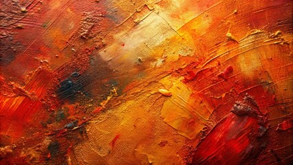 Close up of a vibrant painting with red and brown hues, art, painting, close up, vibrant, colors, red, brown, abstract