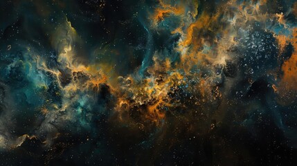 Stunning cosmic background featuring vibrant colors and intricate details, perfect for illustrating the mysteries of the universe.