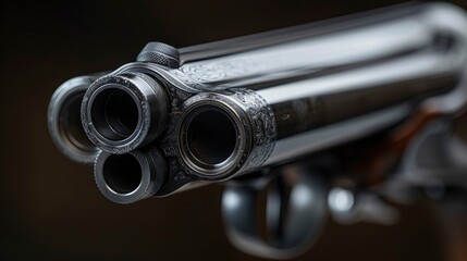 A close-up of a gun&acirc;&euro;&trade;s barrel and chamber, highlighting the precision engineering and craftsmanship involved in the firearm&acirc;&euro;&trade;s construction